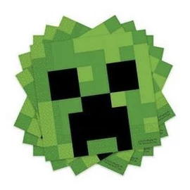 Minecraft szalvéta - 20 db-os, 33 cm X 33 cm
