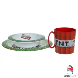 Minecraft műanyag étkészlet szett