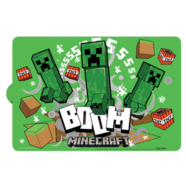 Minecraft tányéralátét - Boom