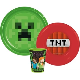 Minecraft műanyag étkészlet szett