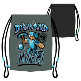 Minecraft tornazsák, sportzsák - Diamond Miner