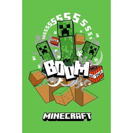 Minecraft polár takaró, ágytakaró - Boom