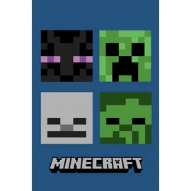 Minecraft polár takaró, ágytakaró - Hostile Mobs