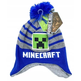 Minecraft bojtos gyerek sapka - 52-es méret - Blue