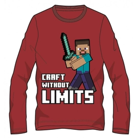 Minecraft hosszú ujjú gyerek póló - Craft Without Limits - 128-as méret