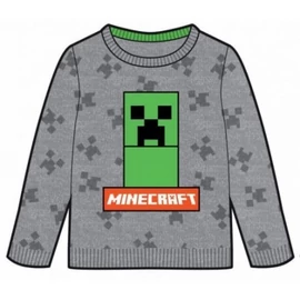 Minecraft gyerek kötött pulóver - 152-es / 12 éves korig