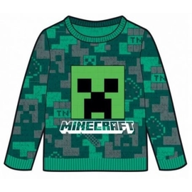 Minecraft gyerek kötött pulóver - 128-as / 8 éves korig - TNT