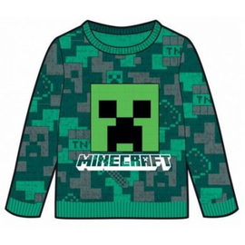 Minecraft gyerek kötött pulóver - 116-os / 6 éves korig - TNT