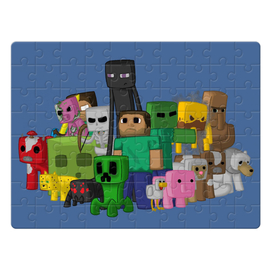 Minecraft puzzle 80 darabos - Karakterek II.