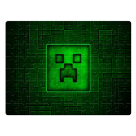 Minecraft puzzle 80 darabos - Creeper kocka