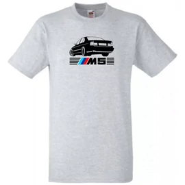 Szürke BMW férfi rövid ujjú póló - E34 M5