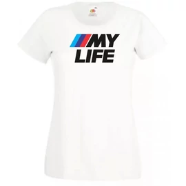 Fehér BMW női rövid ujjú póló - My Life