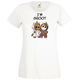 Fekete Unikornis és a barátja női rövid ujjú póló