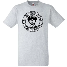 Szürke Peaky Blinders férfi rövid ujjú póló - The Order Of The Peaky Blinders