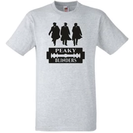 Szürke Peaky Blinders férfi rövid ujjú póló - The Boys