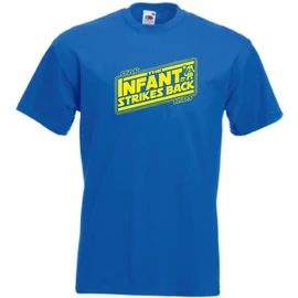 Királykék A csecsemő visszavág gyerek rövid ujjú póló