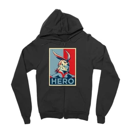 Fekete Hősakadémia zipzáros pulóver - Boku no Hero Academia - All Might