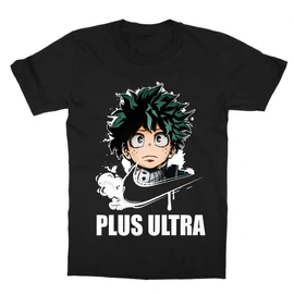 Fekete Hősakadémia gyerek rövid ujjú póló - Midoriya Izuki