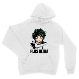 Fehér Hősakadémia unisex kapucnis pulóver - Midoriya Izuki