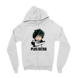 Fehér Hősakadémia zipzáros pulóver - Midoriya Izuki