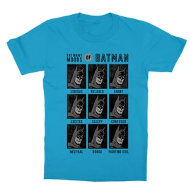 Atollkék Batman gyerek rövid ujjú póló - Batman moods