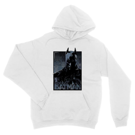 Fehér Batman unisex kapucnis pulóver - Batman Comics