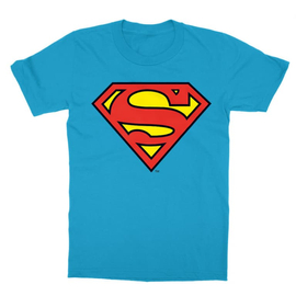 Atollkék Superman - gyerek rövid ujjú póló - Classic Logó