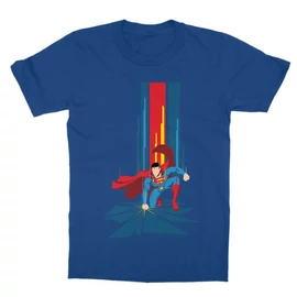 Királykék Superman gyerek rövid ujjú póló - Superman Smash