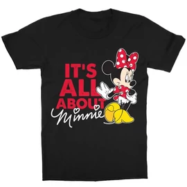 Fekete Minnie gyerek rövid ujjú póló - It’s all about Minnie Mouse