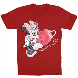 Piros Minnie gyerek rövid ujjú póló - Minnie Mouse Watercolor