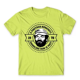 Almazöld Bud Spencer férfi rövid ujjú póló - A pisztácia kifogyott