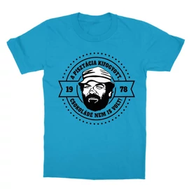 Atollkék Bud Spencer gyerek rövid ujjú póló - A pisztácia kifogyott