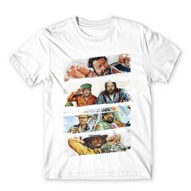 Fehér Bud Spencer gyerek rövid ujjú póló - Bud and Terence posters