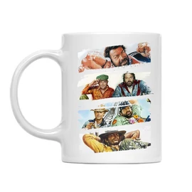 Fehér Bud Sperncer bögre - Bud and Terence posters