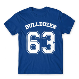 Királykék Bud Spencer férfi rövid ujjú póló - Bulldozer 63