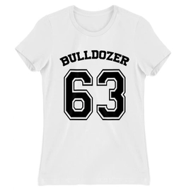 Fehér Bud Spencer női rövid ujjú póló - Bulldozer 63