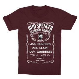 Bordó Bud Spencer gyerek rövid ujjú póló - Jack Daniel’s