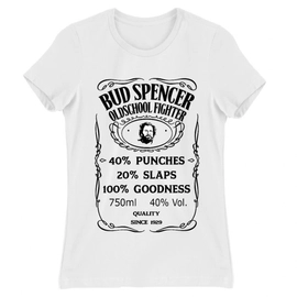 Fehér Bud Spencer női rövid ujjú póló - Jack Daniel’s