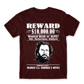Bordó Bud Spencer gyerek rövid ujjú póló - Körözés alatt