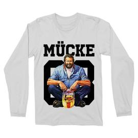 Fehér Bud Spencer férfi hosszú ujjú póló - Mücke
