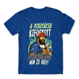Királykék Bud Spencer férfi rövid ujjú póló - Pisztácia
