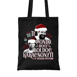 Homok Bud Spencer vászontáska - Te mondd, hogy boldog Karácsonyt