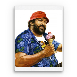 Bud Spencer vászonkép - Ice cream canvas - 2 cm-es kerettel - Több méretben