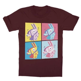 Atollkék Fortnite gyerek rövid ujjú póló - Fortnite Llamas