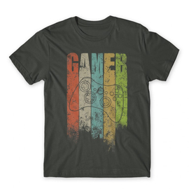 Gamer - férfi rövid ujjú póló - Colors
