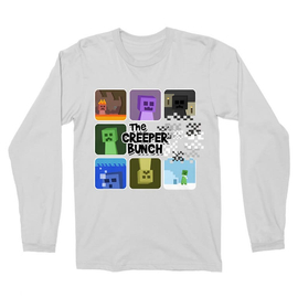 Minecraft férfi hosszú ujjú póló - The Creeper Bunch