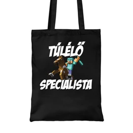 Homok Minecraft vászontáska - Túlélő specialista