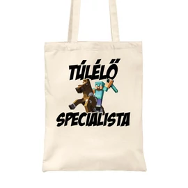 Homok Minecraft vászontáska - Túlélő specialista