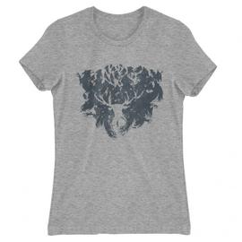 Sportszürke Harry Potter női rövid ujjú póló - Expecto Patronum silhouette