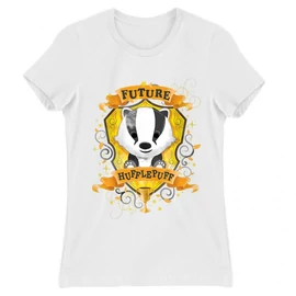 Fehér Harry Potter női rövid ujjú póló - Future Hufflepuff
